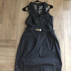 Express work dress with belt